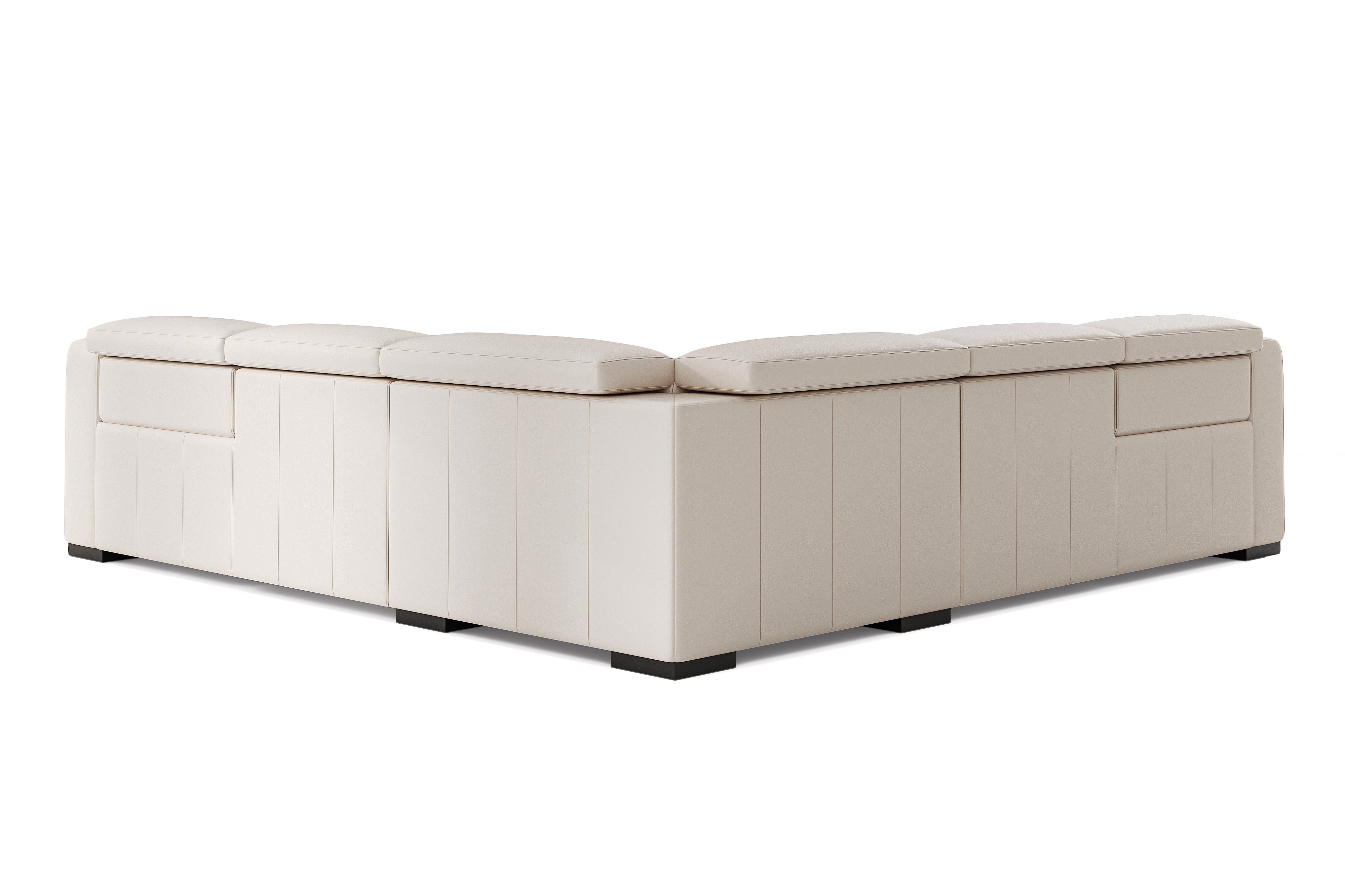 Ellie Leather Corner Sectional Lounge