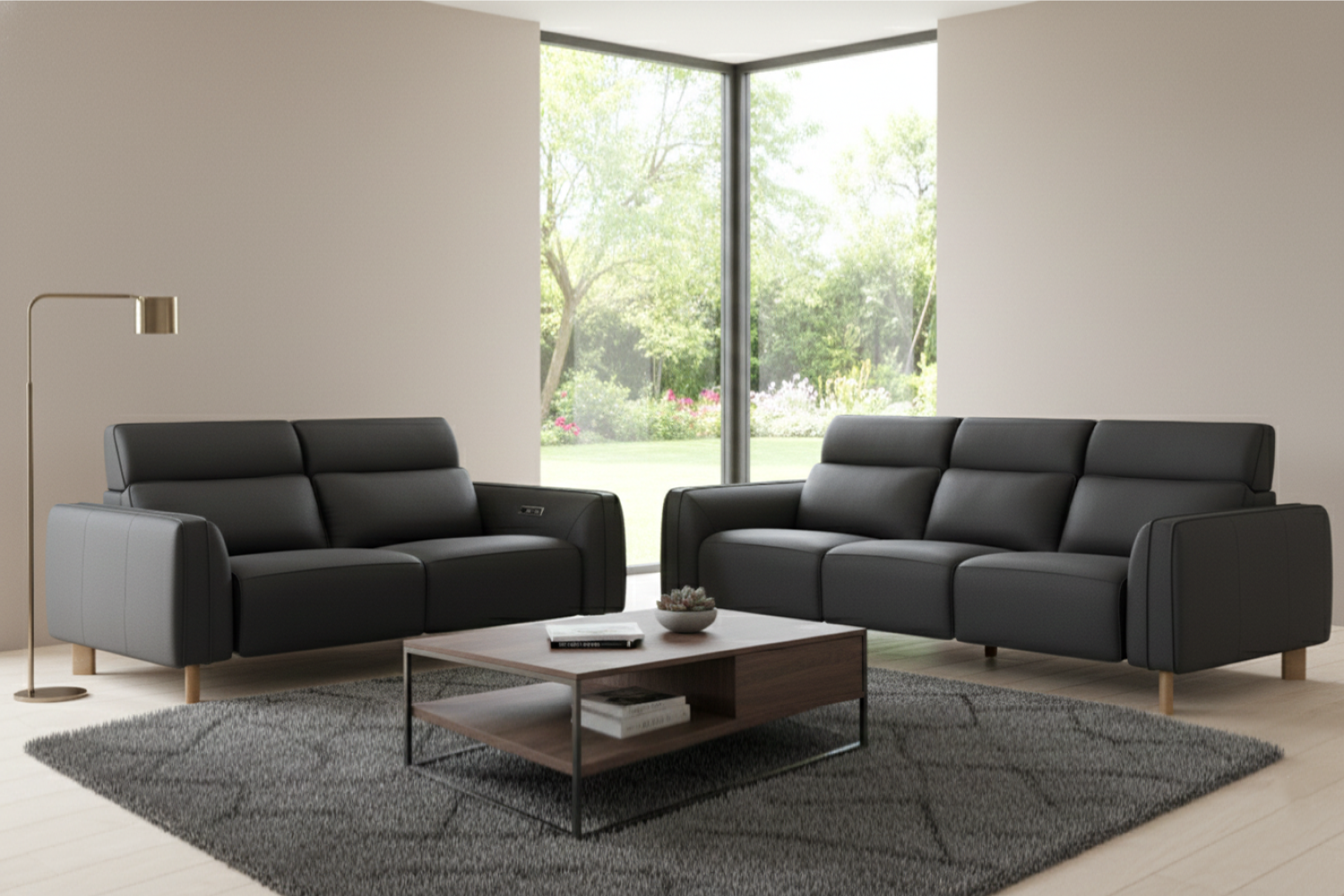 Lesley Leather Recliner Lounge