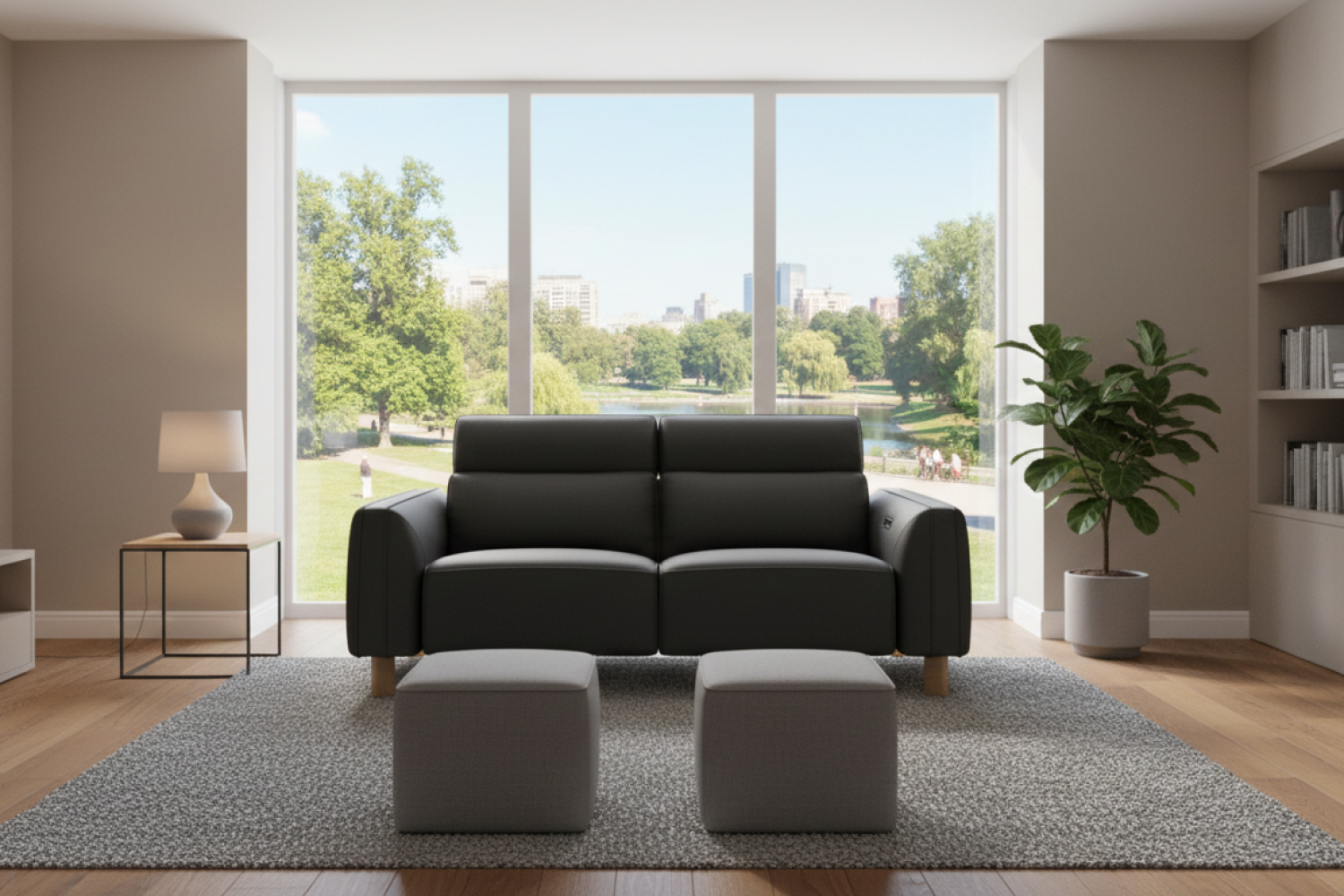 Lesley Leather Recliner Lounge