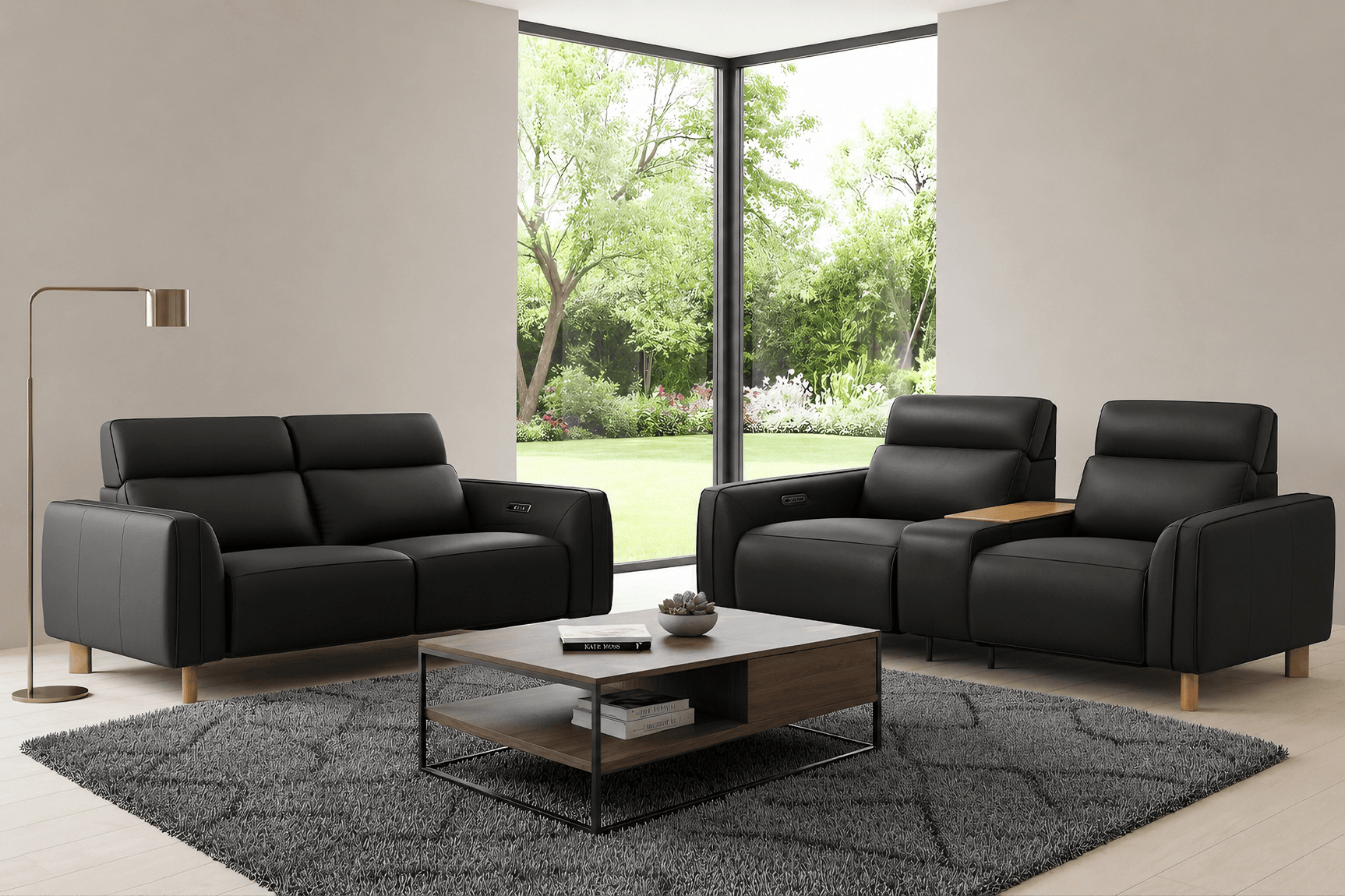Lesley Leather Recliner Lounge