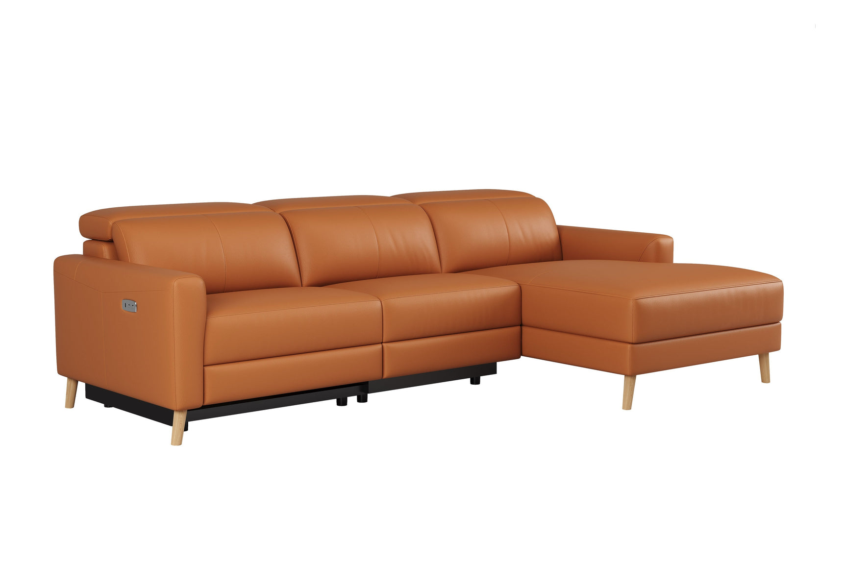 Elodie Leather Recliner Sectional Lounge