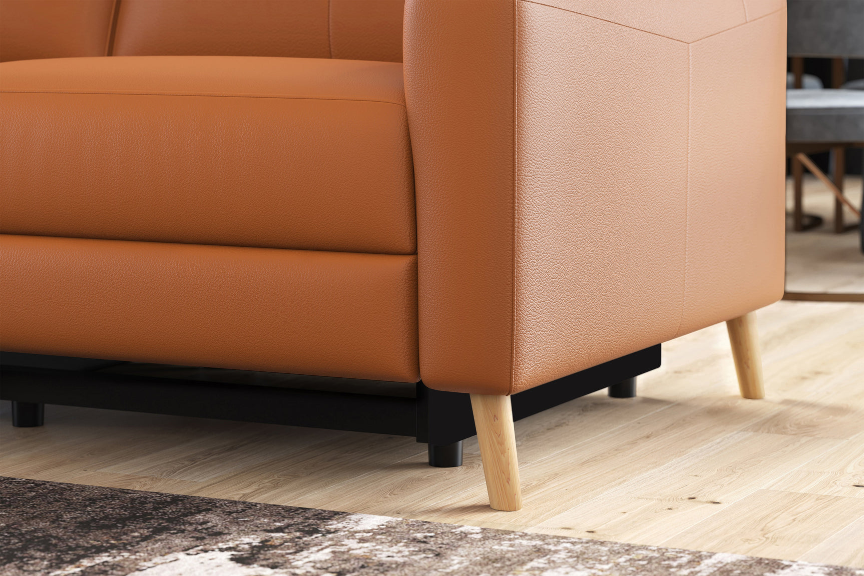 Elodie Leather Recliner Sectional Lounge