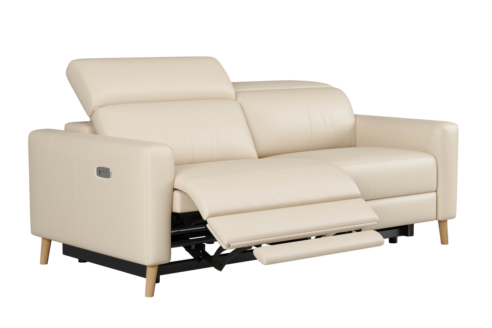 Elodie Leather Dual Recliner Lounge