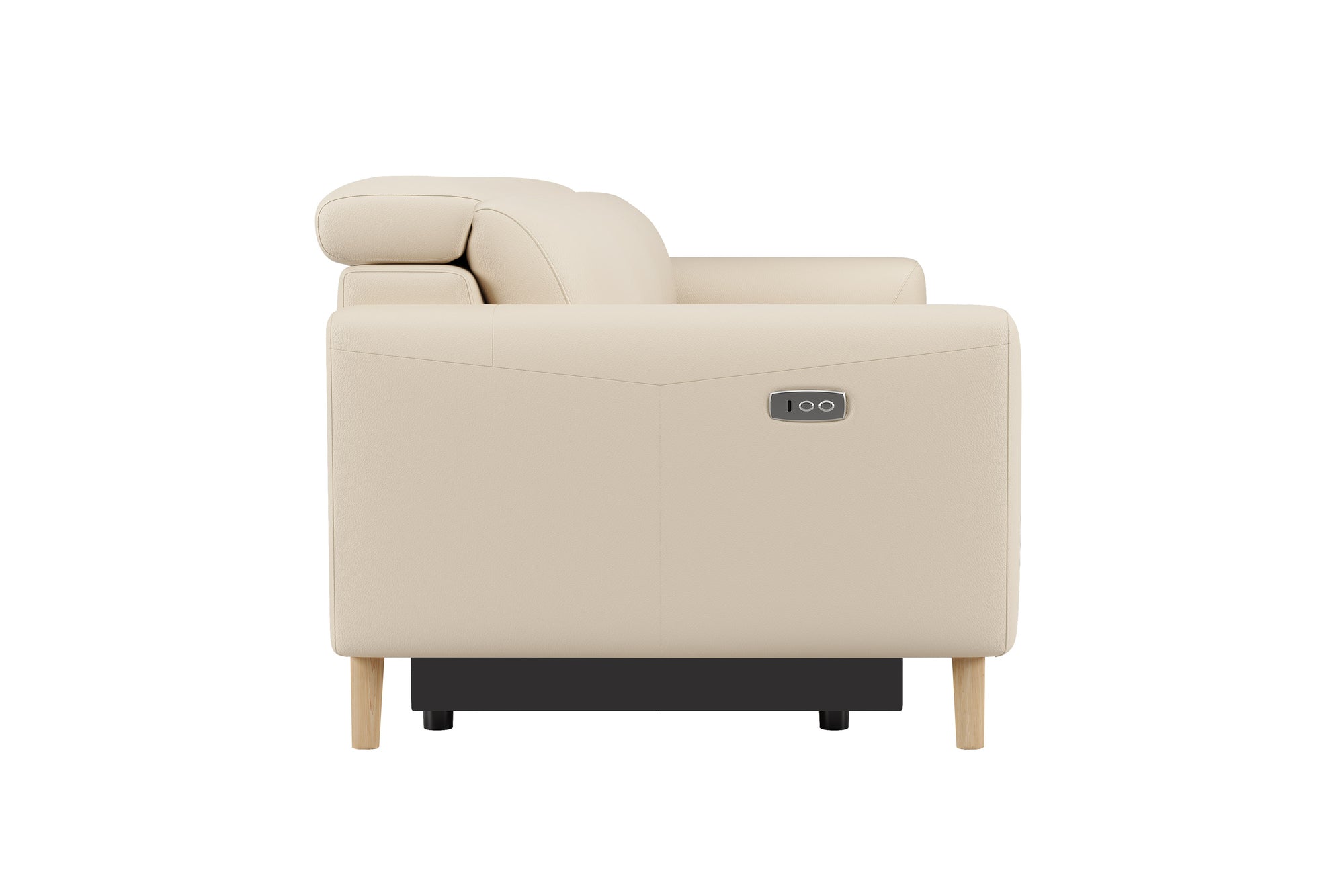 Elodie Leather Dual Recliner Lounge with Console