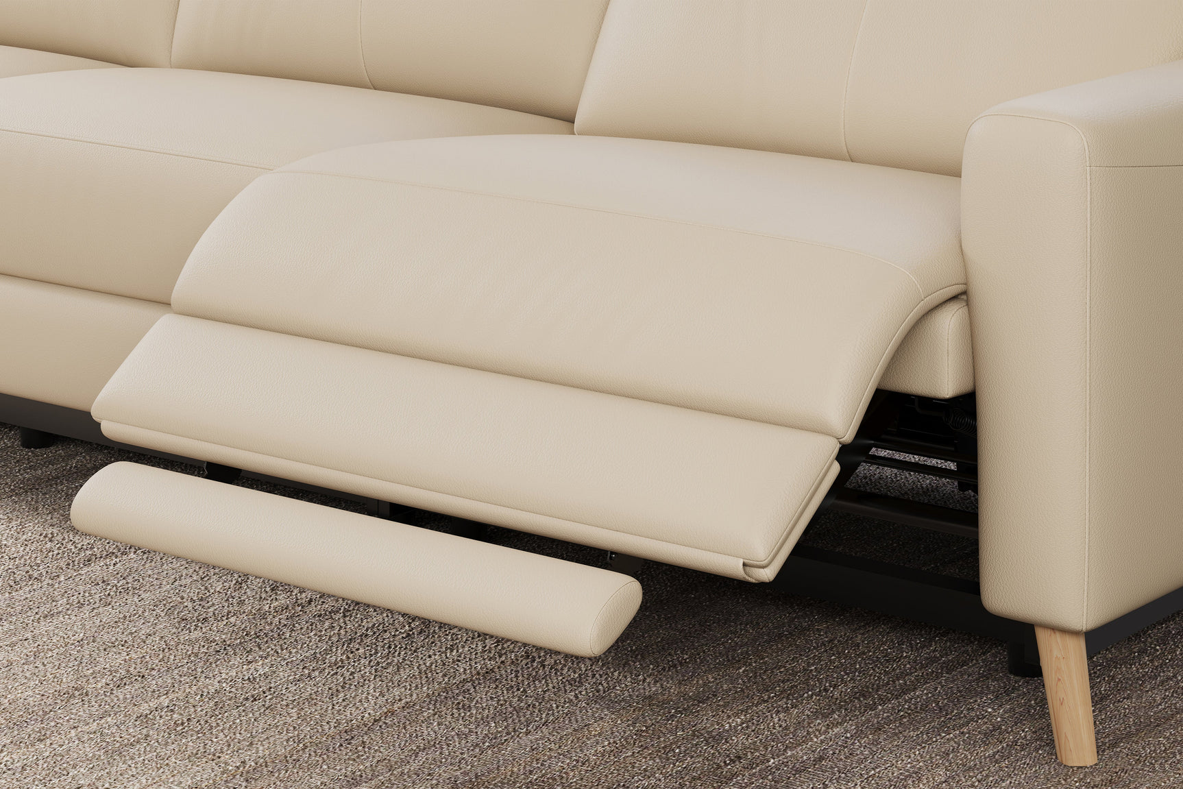 Elodie Leather Recliner Sectional Lounge