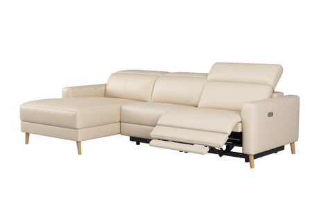 Elodie Leather Recliner Sectional Lounge