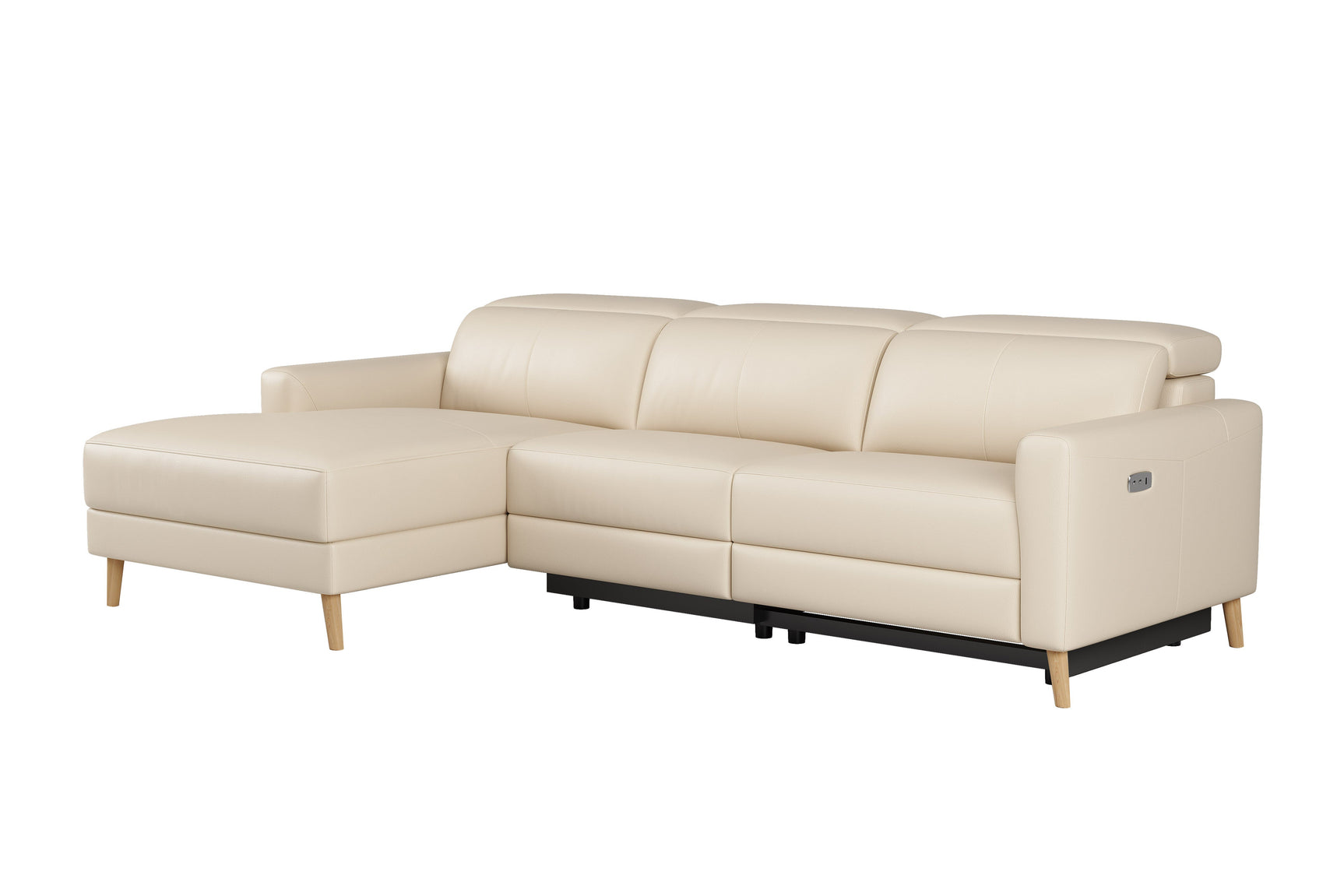 Elodie Leather Recliner Sectional Lounge