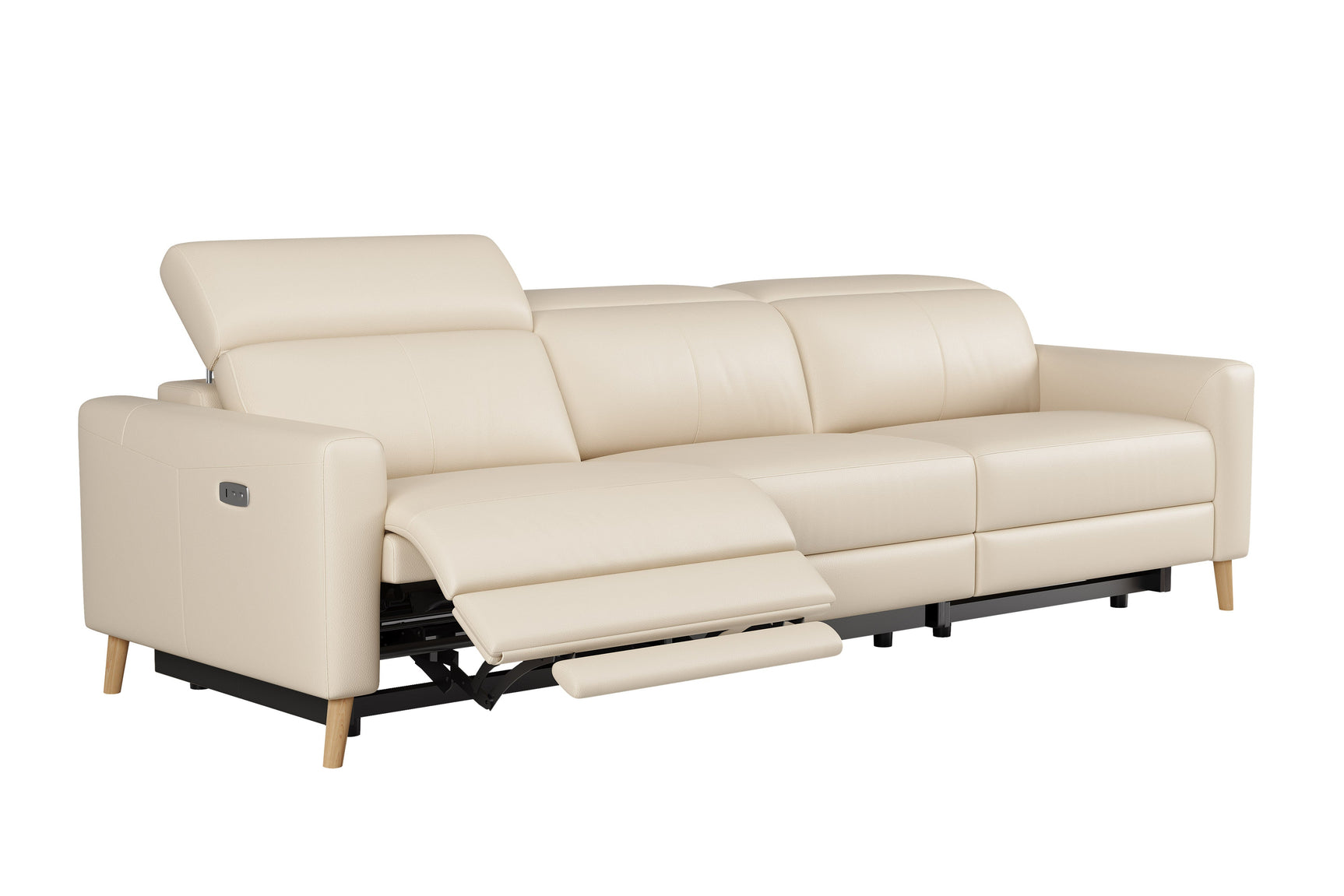 Elodie Leather Dual Recliner Lounge