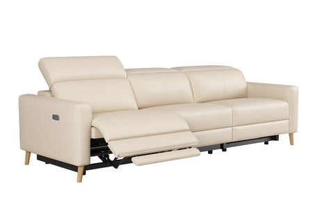 Elodie Leather Dual Recliner Lounge