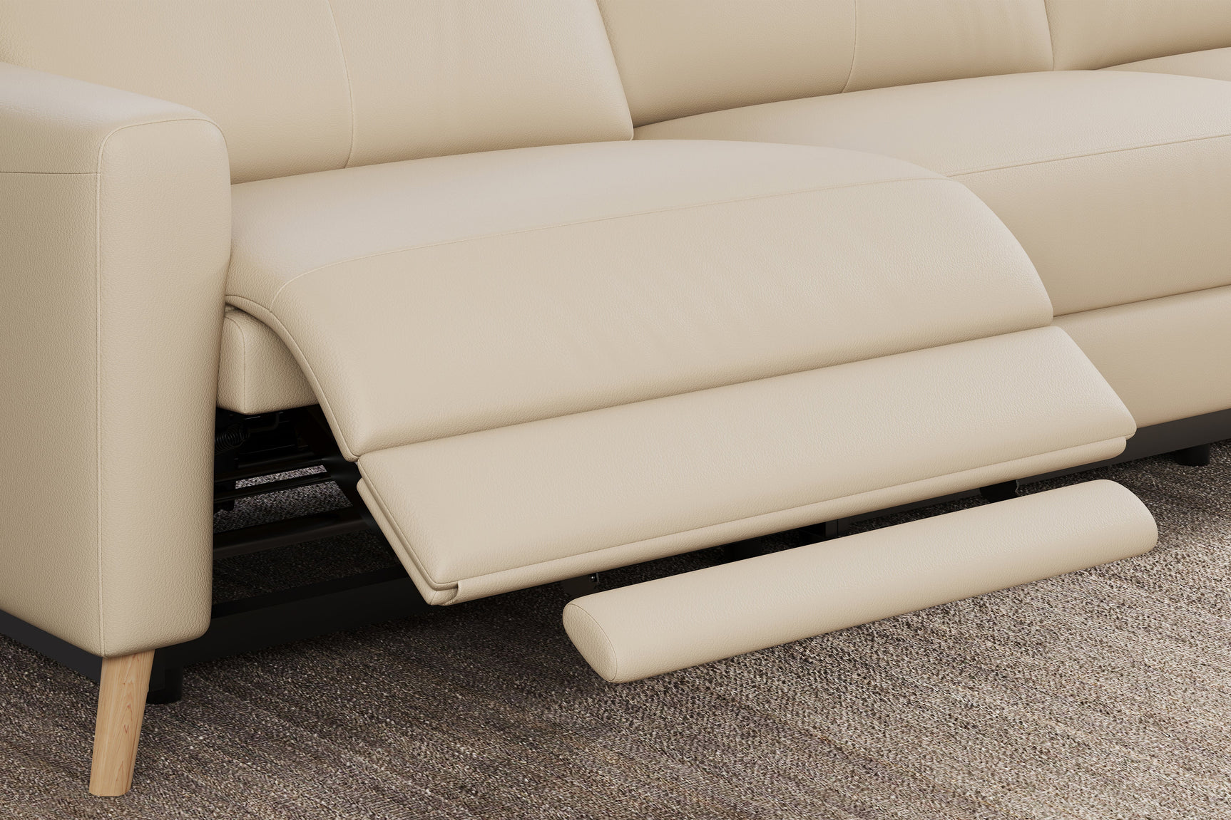 Elodie Leather Recliner Sectional Lounge