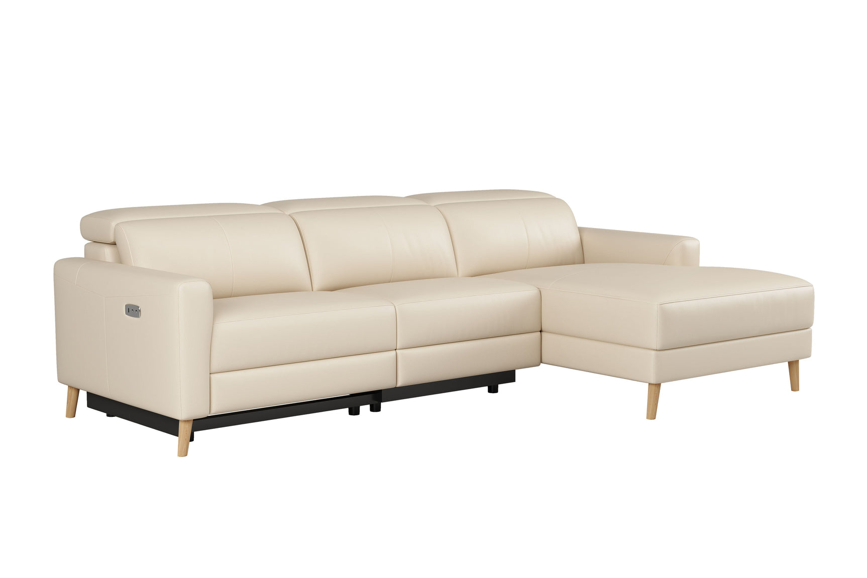 Elodie Leather Recliner Sectional Lounge