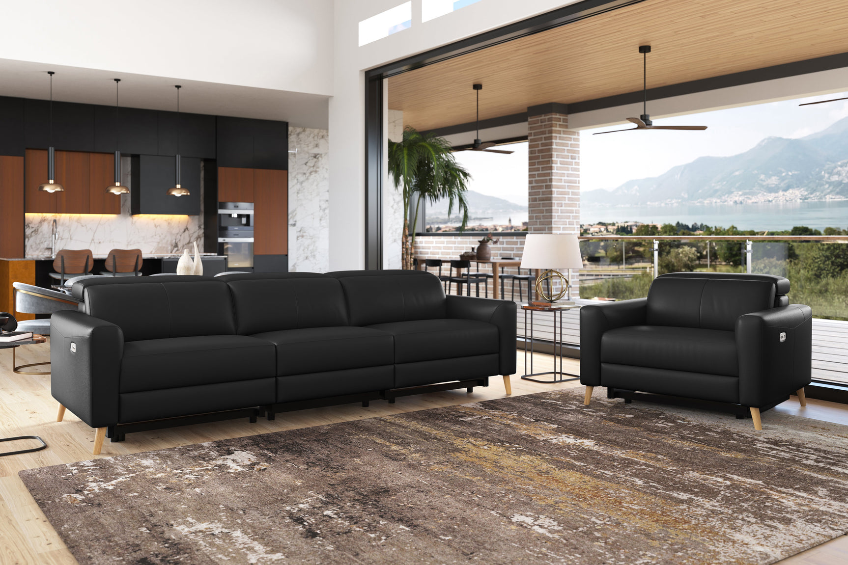 Elodie Leather Recliner Chair