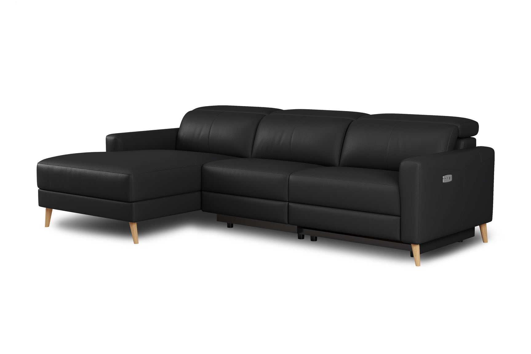 Elodie Leather Recliner Sectional Lounge