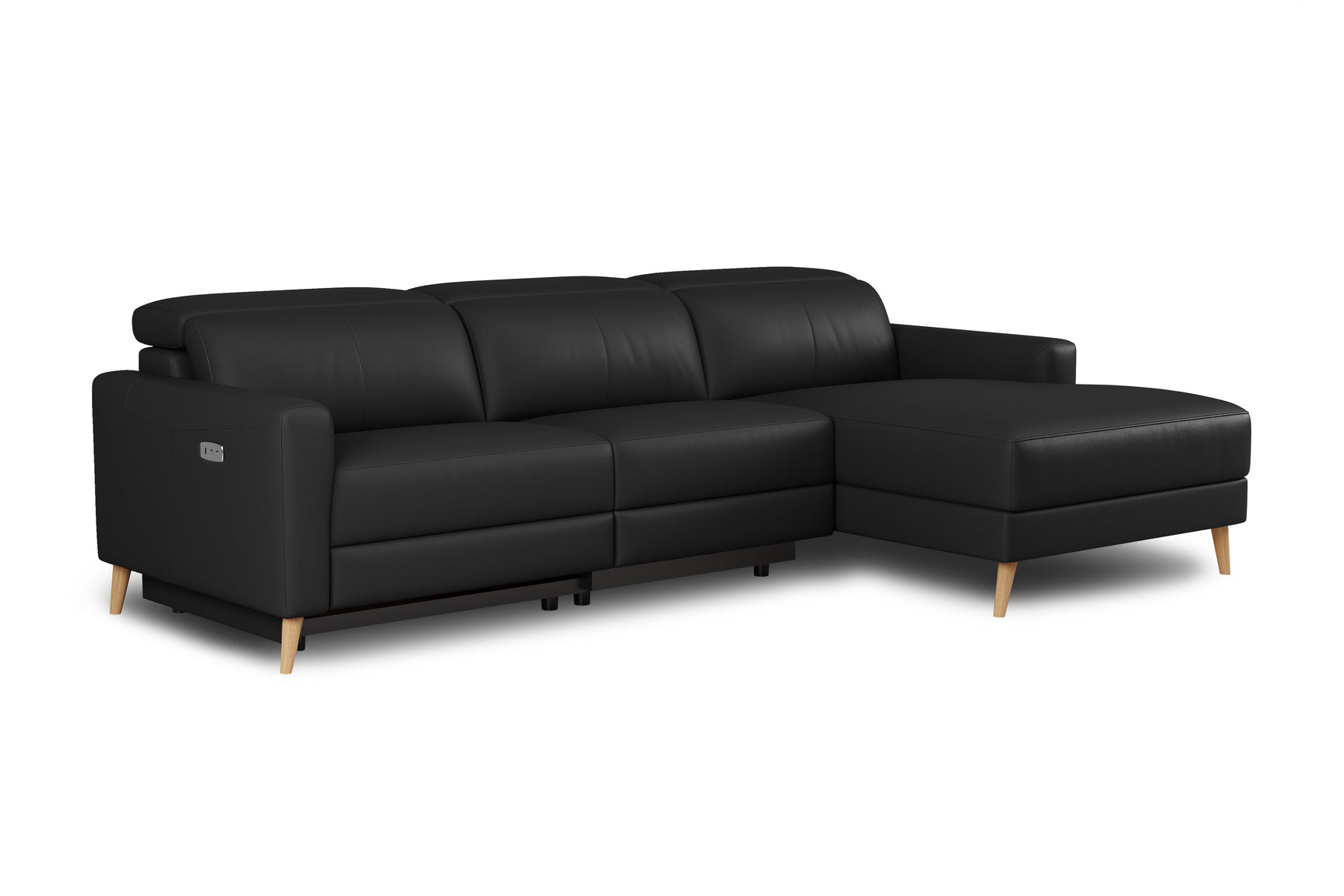 Elodie Leather Recliner Sectional Lounge