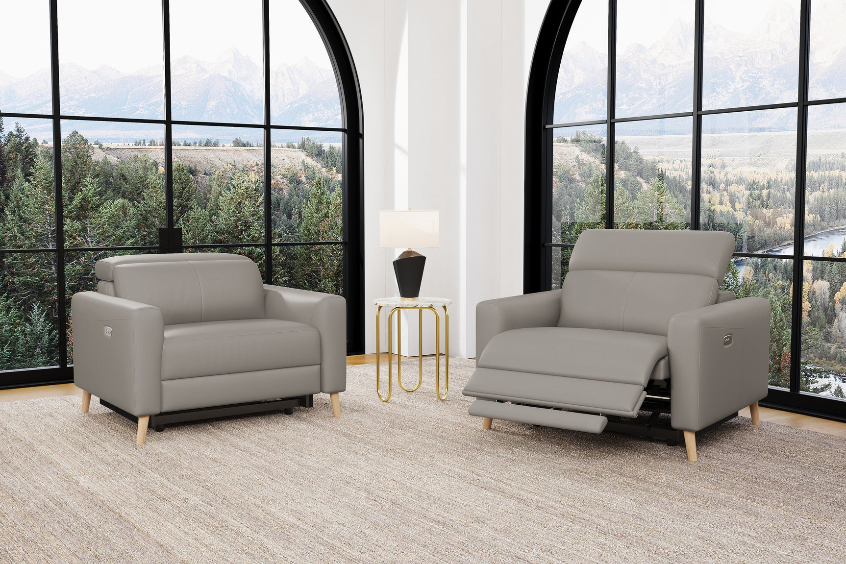 Elodie Leather Recliner Chair