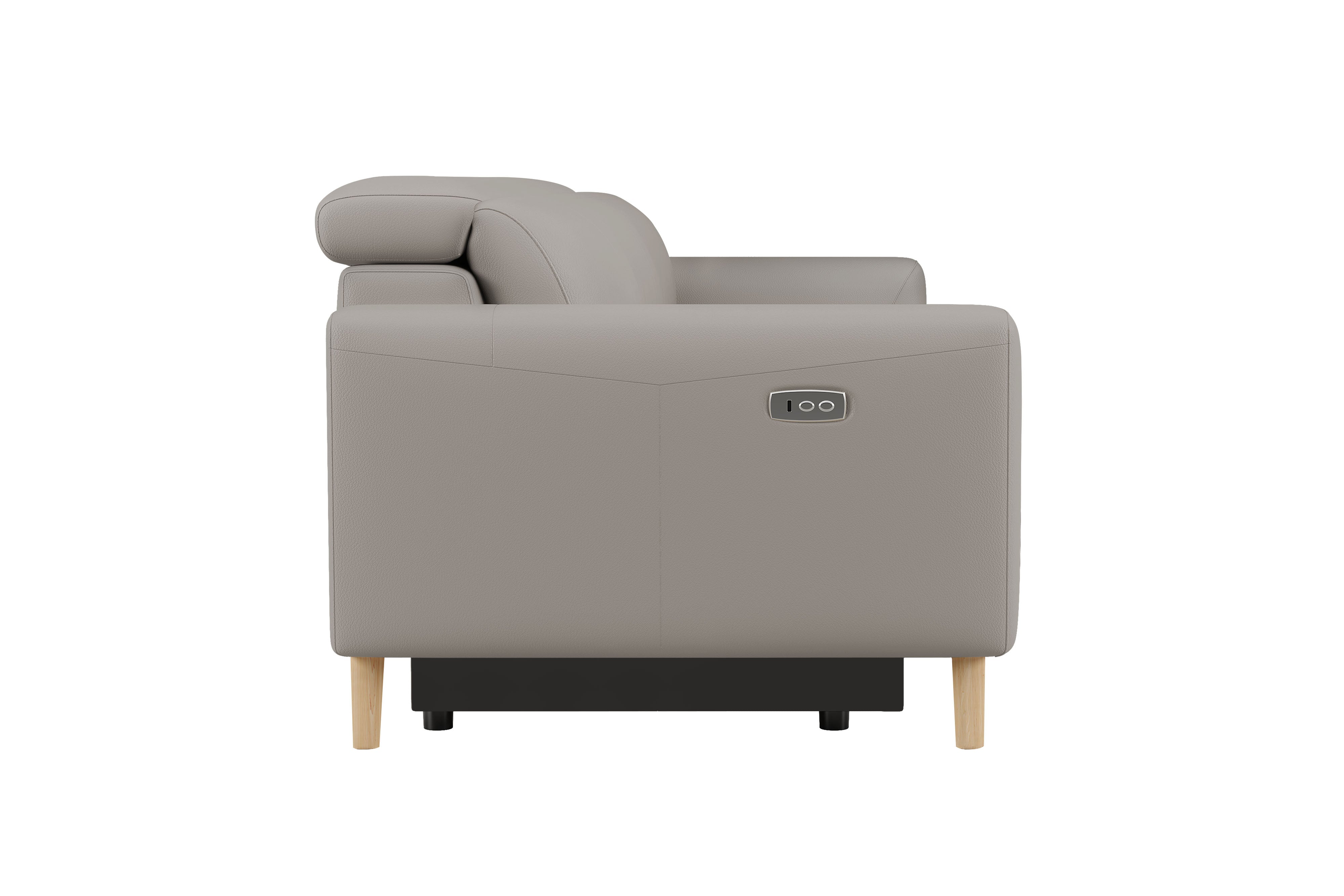 Elodie Leather Dual Recliner Lounge with Console