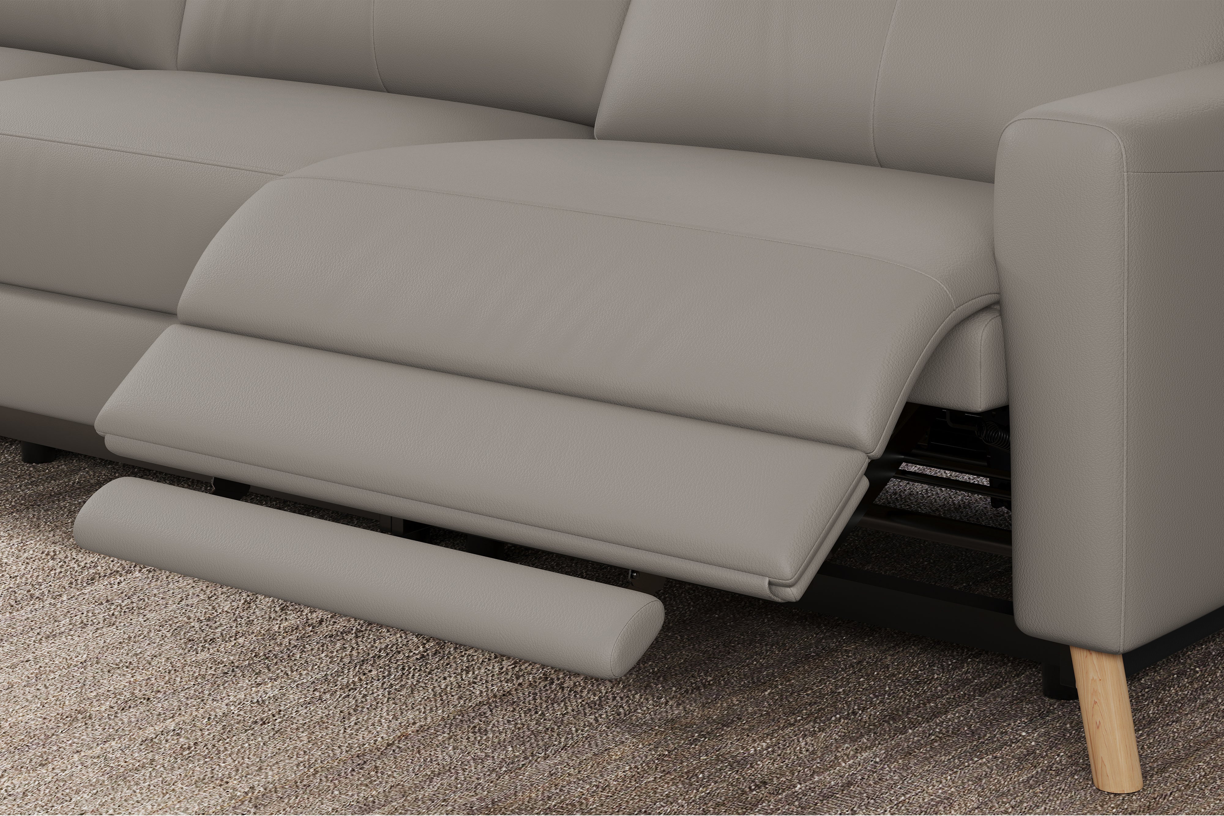 Elodie Leather Dual Recliner Lounge