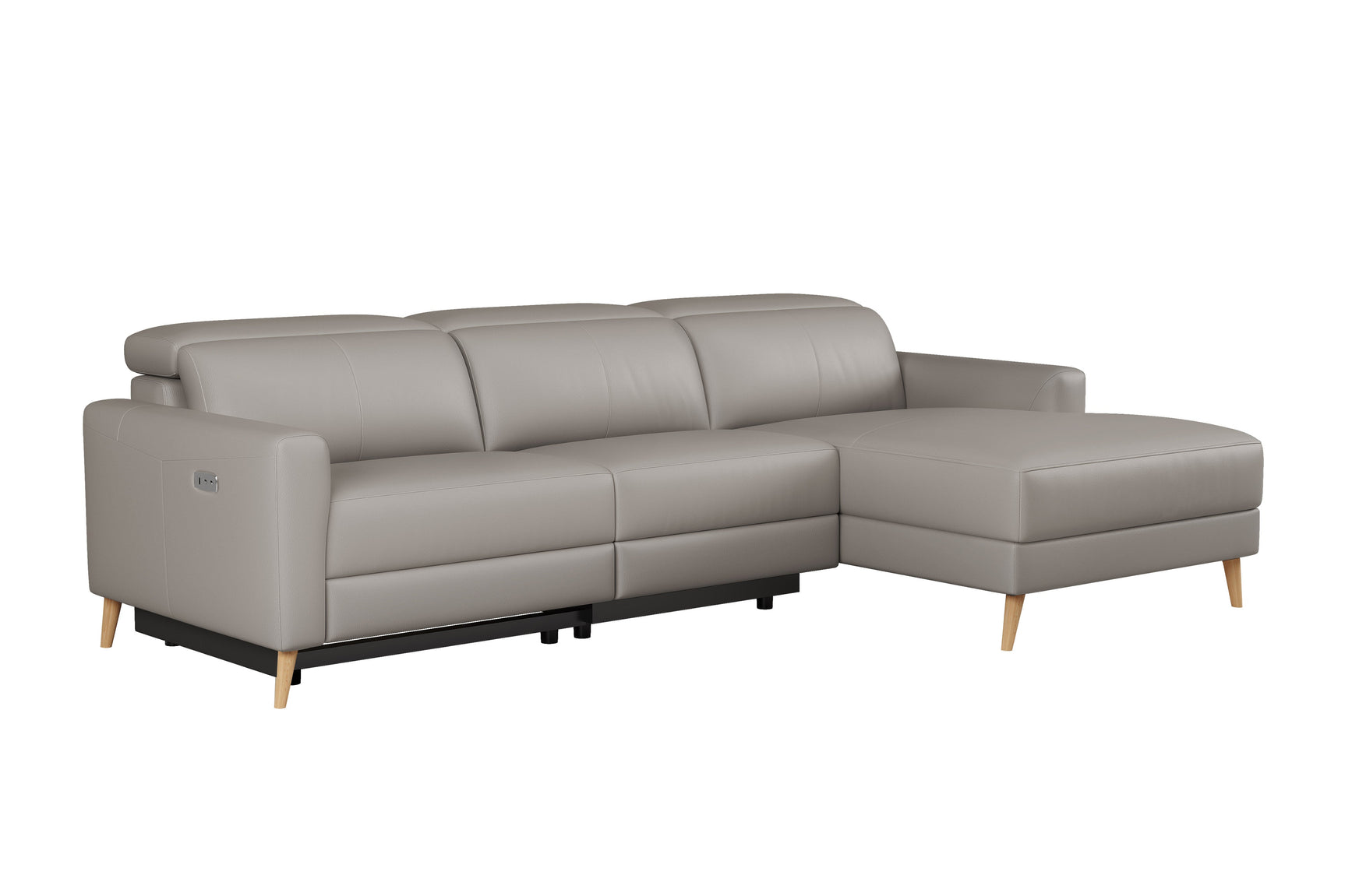 Elodie Leather Recliner Sectional Lounge