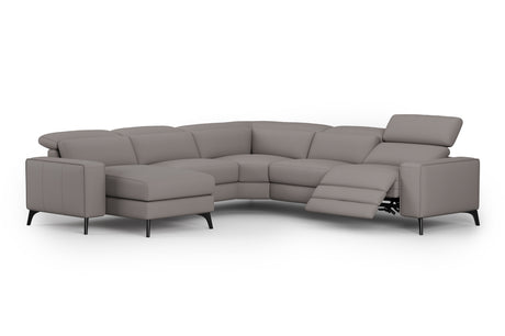 Esther Leather Corner Recliner Sectional Lounge