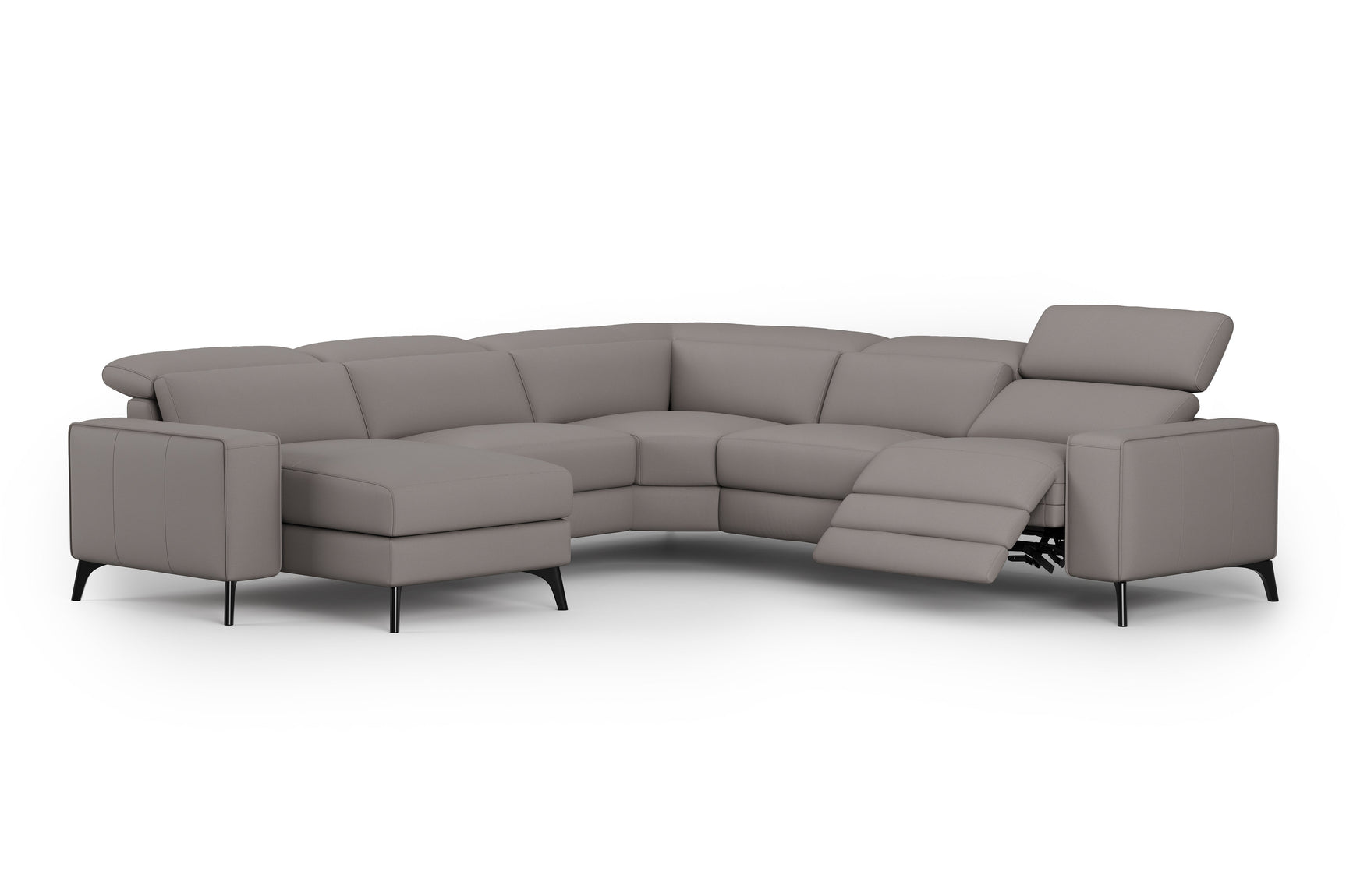 Esther Leather Corner Recliner Sectional Lounge