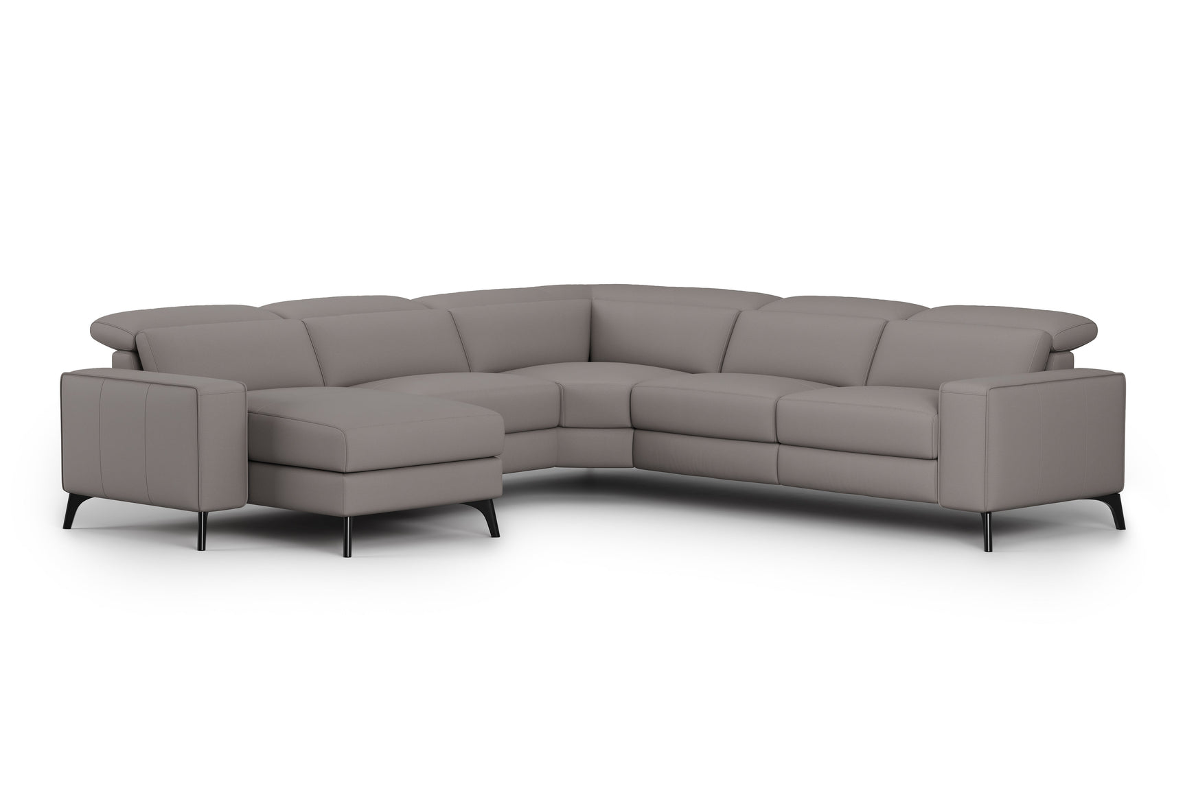 Esther Leather Corner Recliner Sectional Lounge