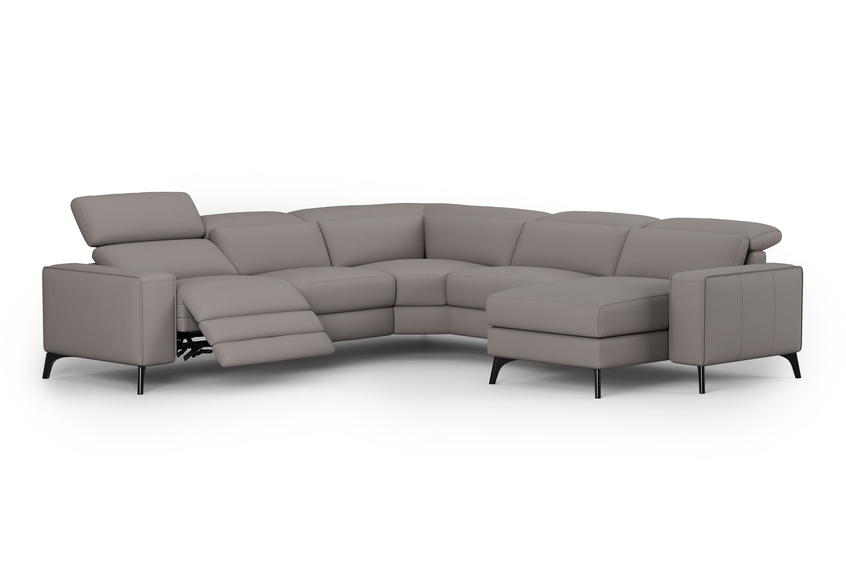 Esther Leather Corner Recliner Sectional Lounge