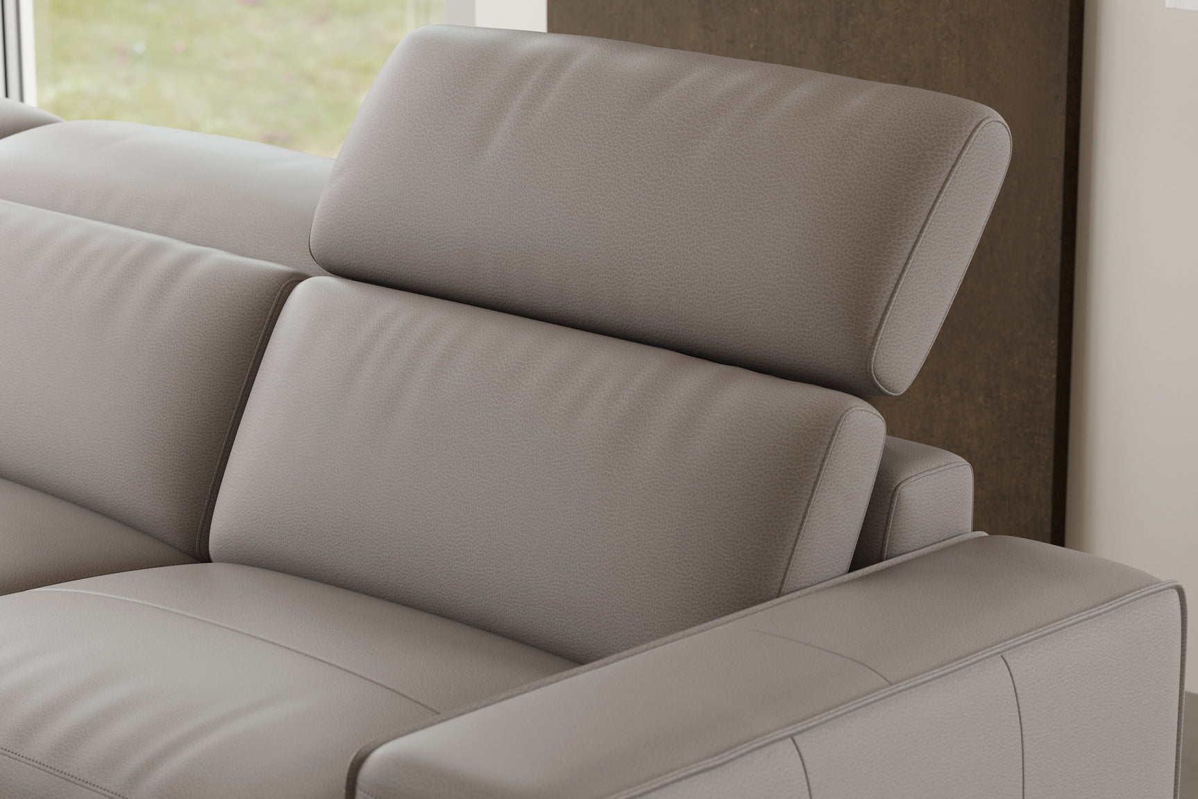 Esther Leather Corner Recliner Sectional Lounge