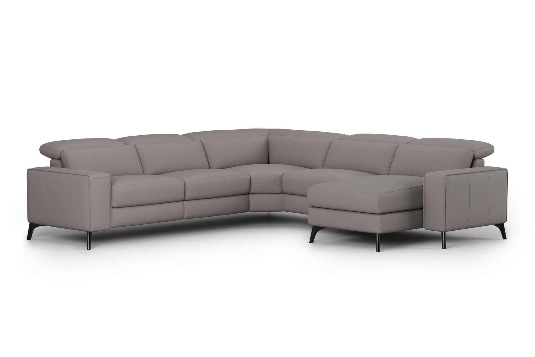 Esther Leather Corner Recliner Sectional Lounge