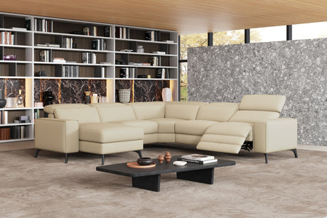Esther Leather Corner Recliner Sectional Lounge
