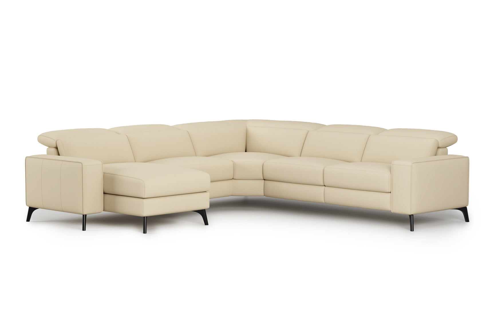Esther Leather Corner Recliner Sectional Lounge