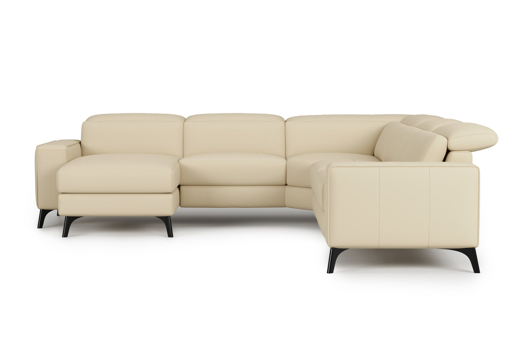Esther Leather Corner Recliner Sectional Lounge