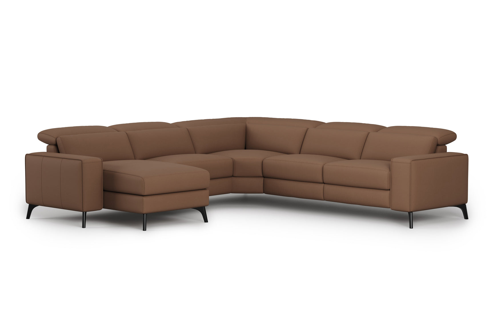 Esther Leather Corner Recliner Sectional Lounge