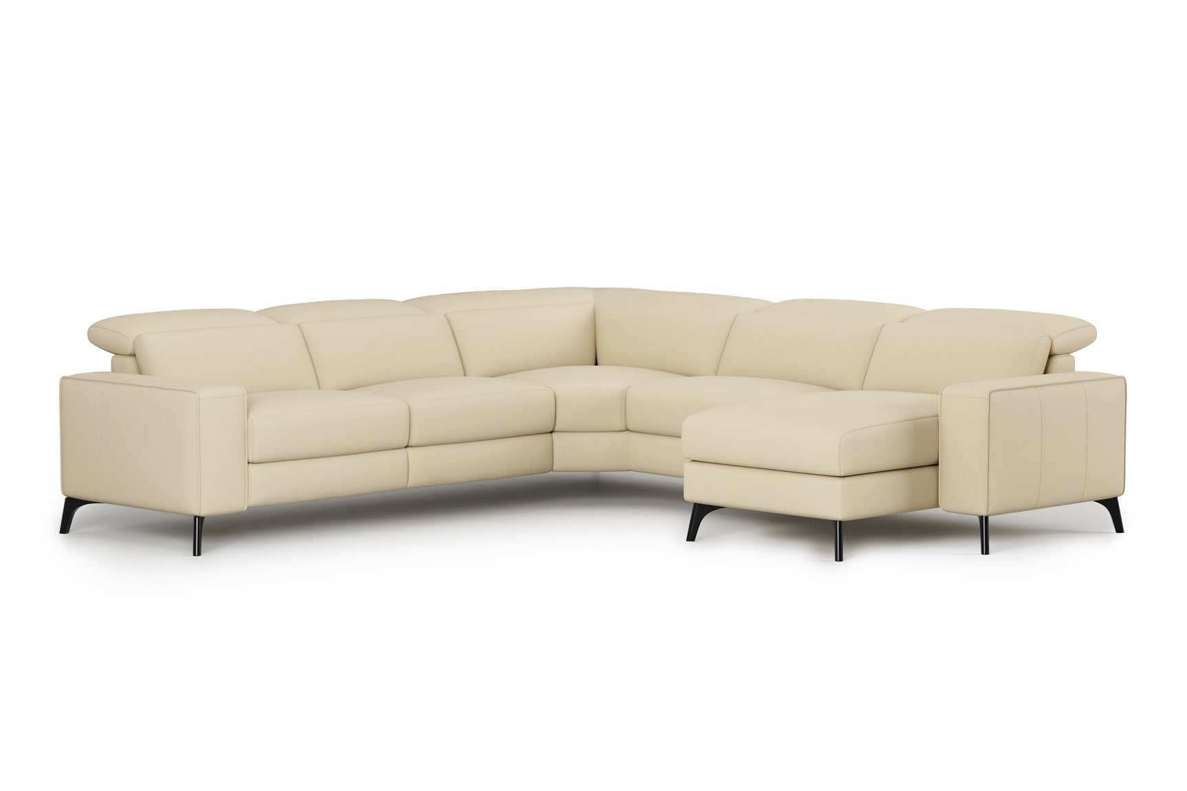 Esther Leather Corner Recliner Sectional Lounge