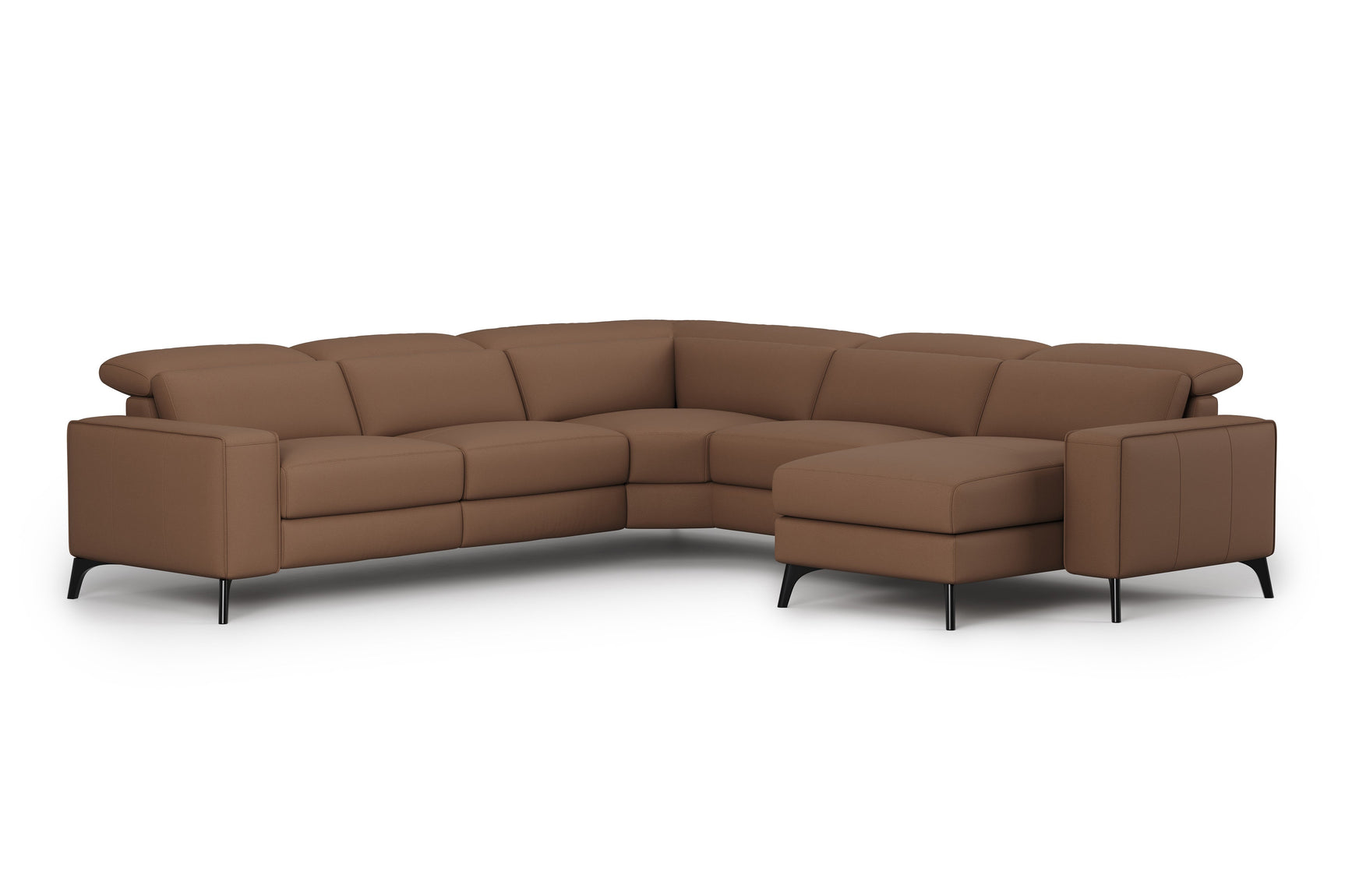 Esther Leather Corner Recliner Sectional Lounge