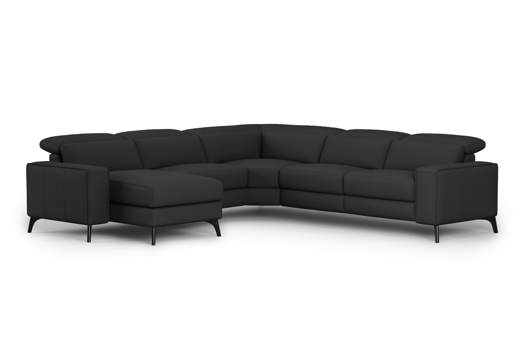 Esther Leather Corner Recliner Sectional Lounge