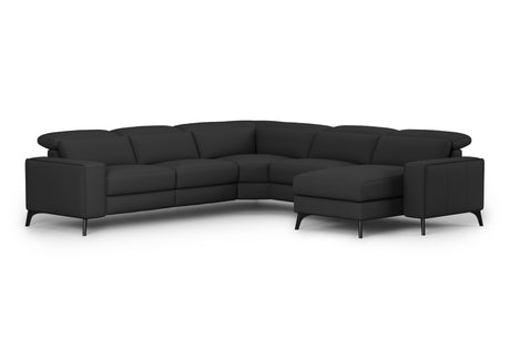 Esther Leather Corner Recliner Sectional Lounge