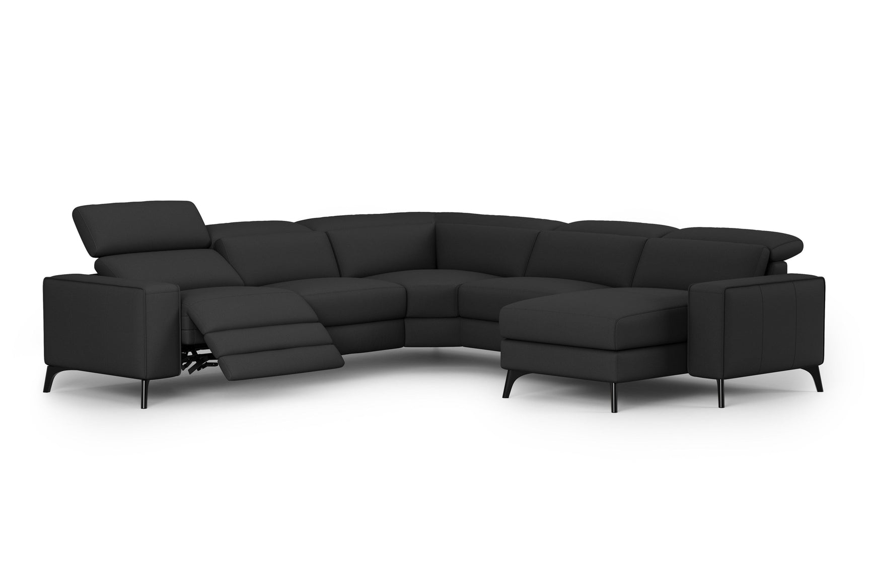 Esther Leather Corner Recliner Sectional Lounge