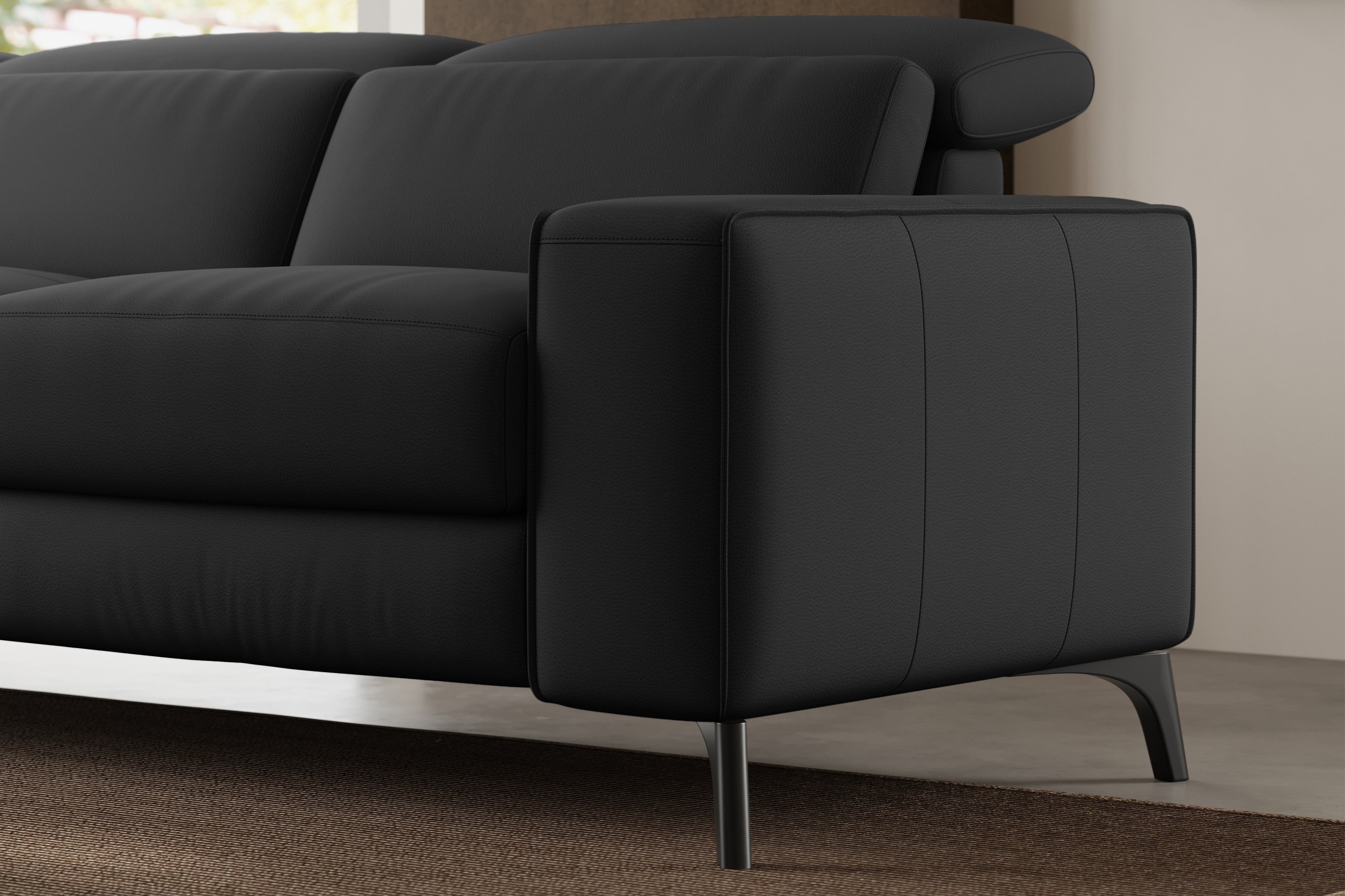 Esther Leather Dual Recliner Lounge