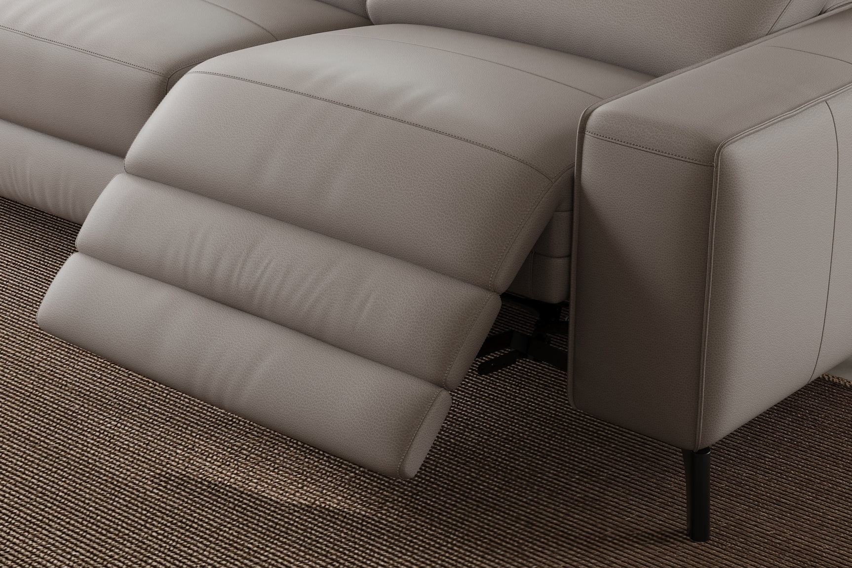 Esther Leather Dual Recliner Lounge