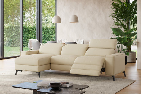Esther Leather Recliner Sectional Lounge