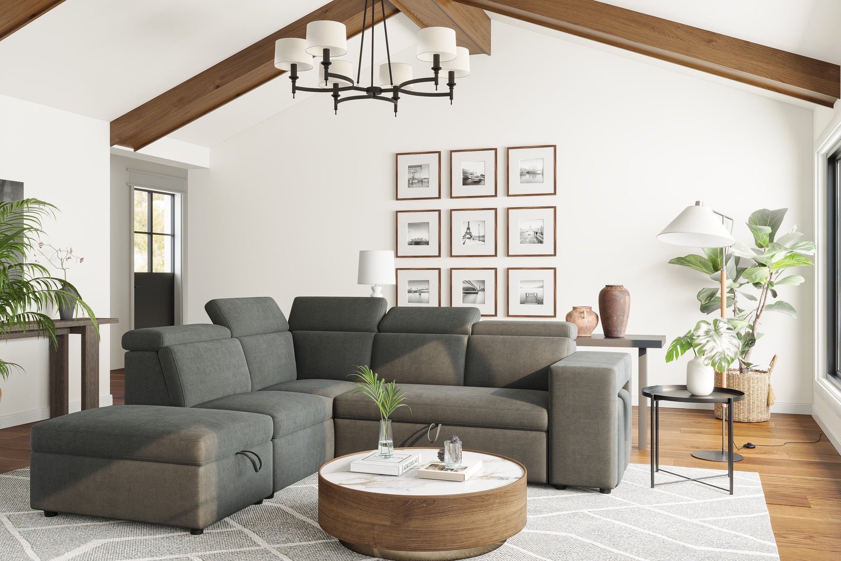 Finn Fabric Sectional Lounge Bed