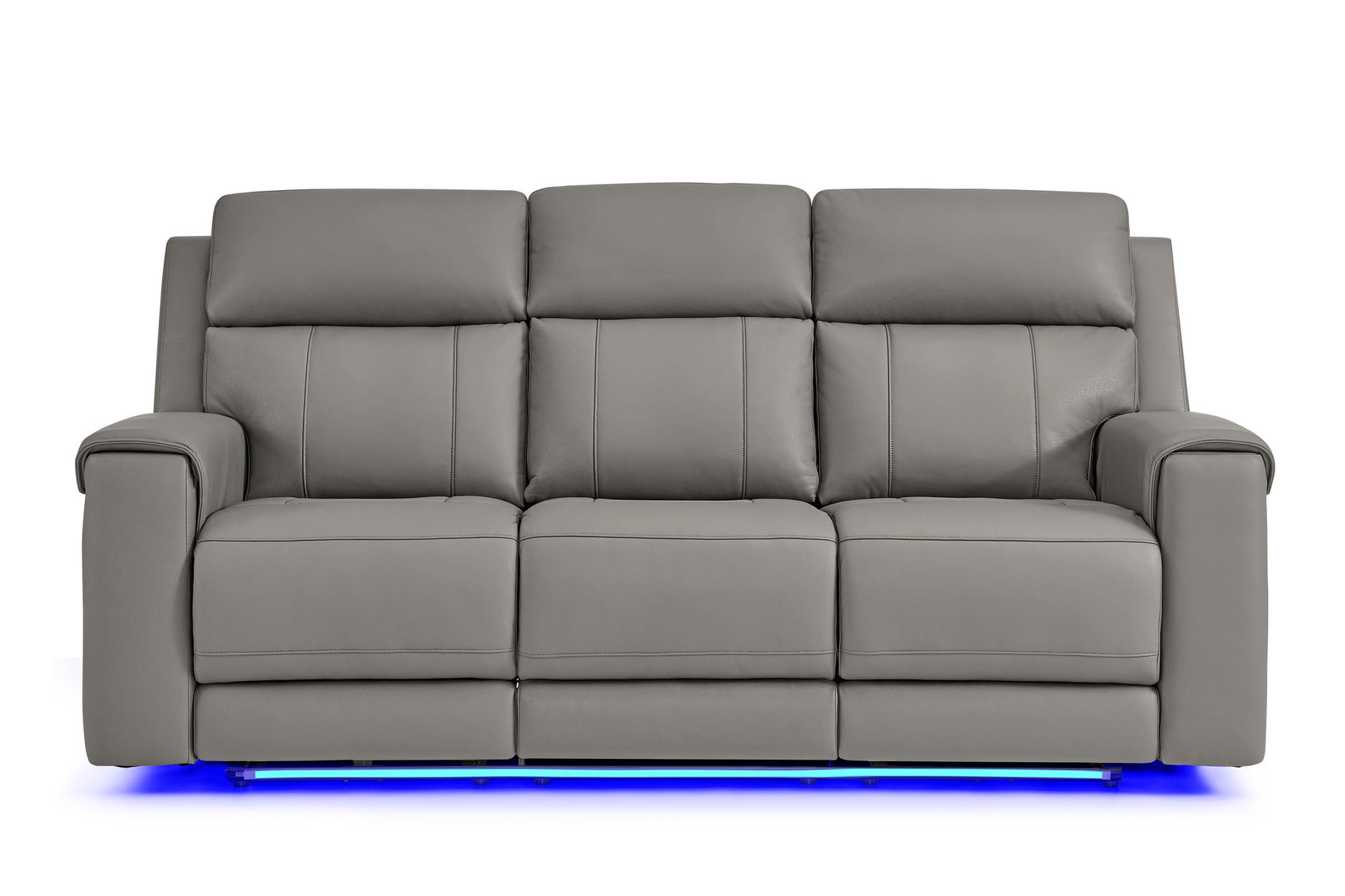 Harbour Immersive Audio Leather Dual Recliner Lounge with Heat & Massage