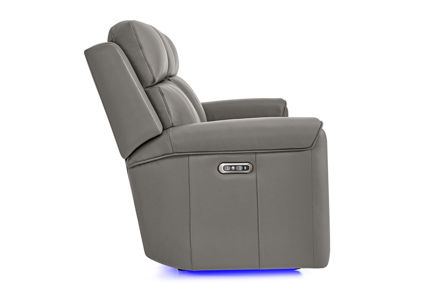 Harbour Immersive Audio Leather Dual Recliner Lounge with Heat & Massage