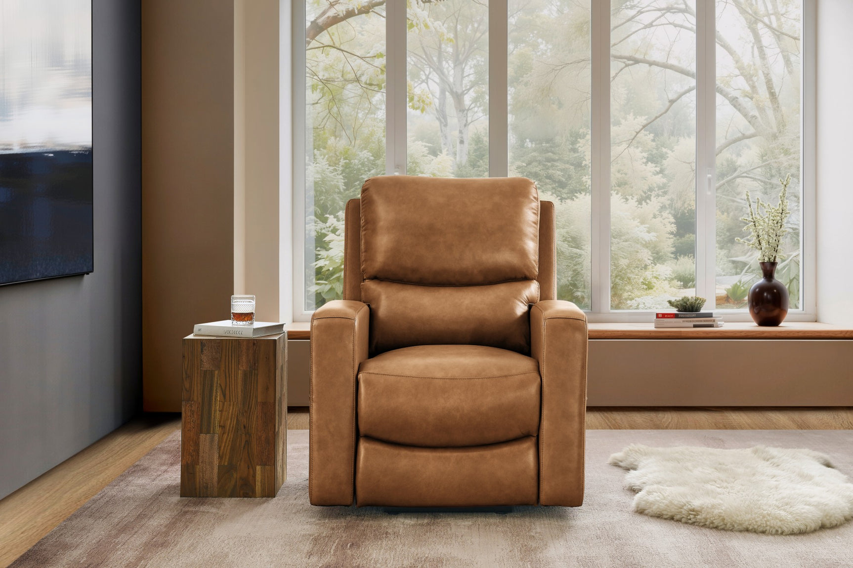 Hector Leather Power Lift Recliner Chair