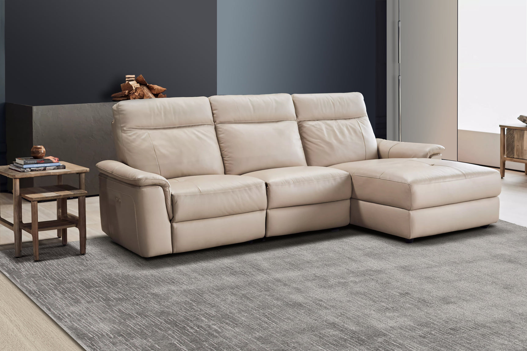 Heidi Leather Recliner Sectional Lounge