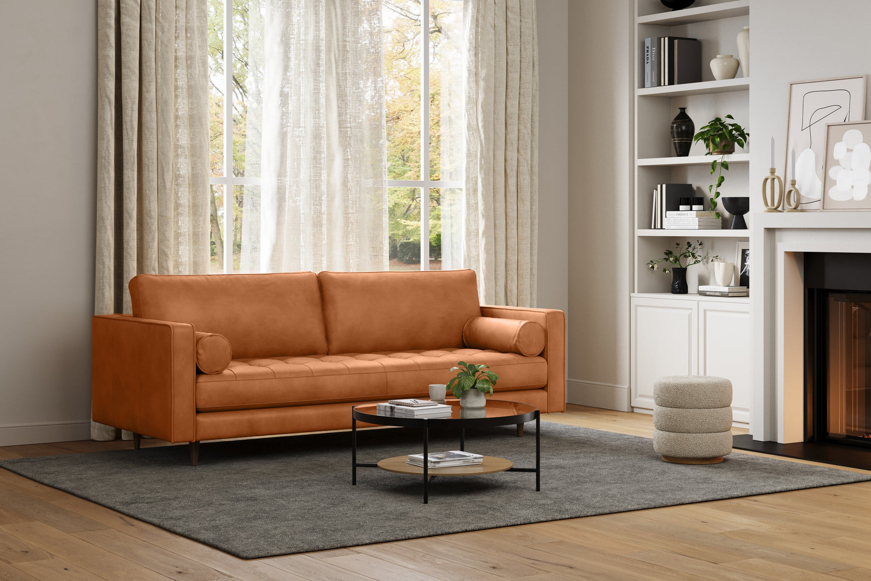 Isabella Leather Lounge