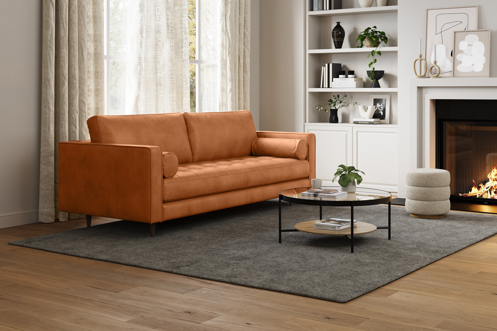 Isabella Leather Lounge