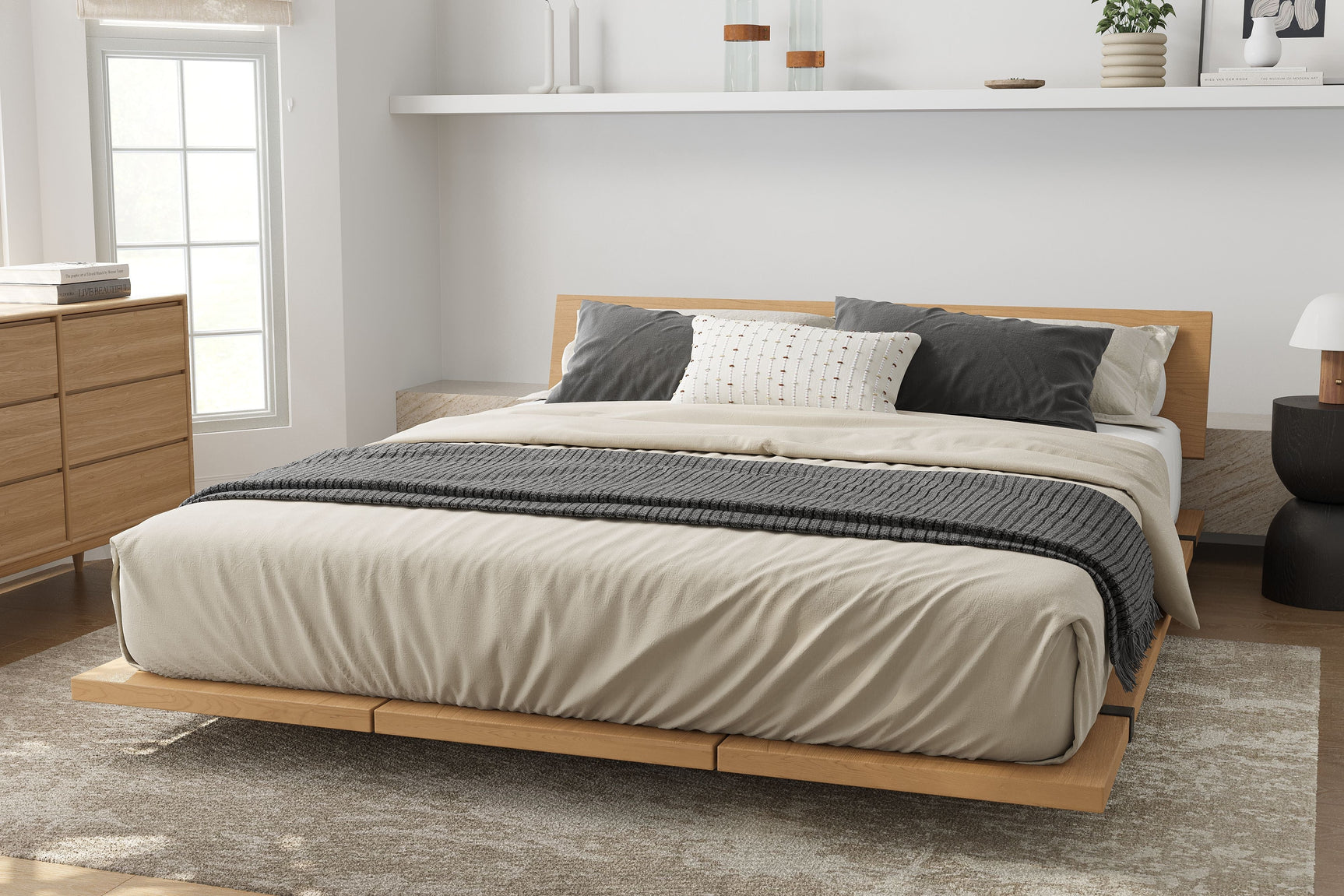 Jade Wood Bed Frame