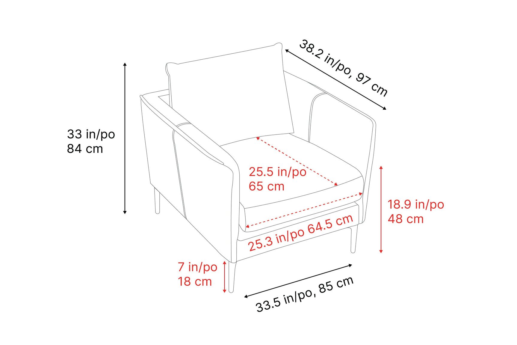Jasper Leather Accent Chair
