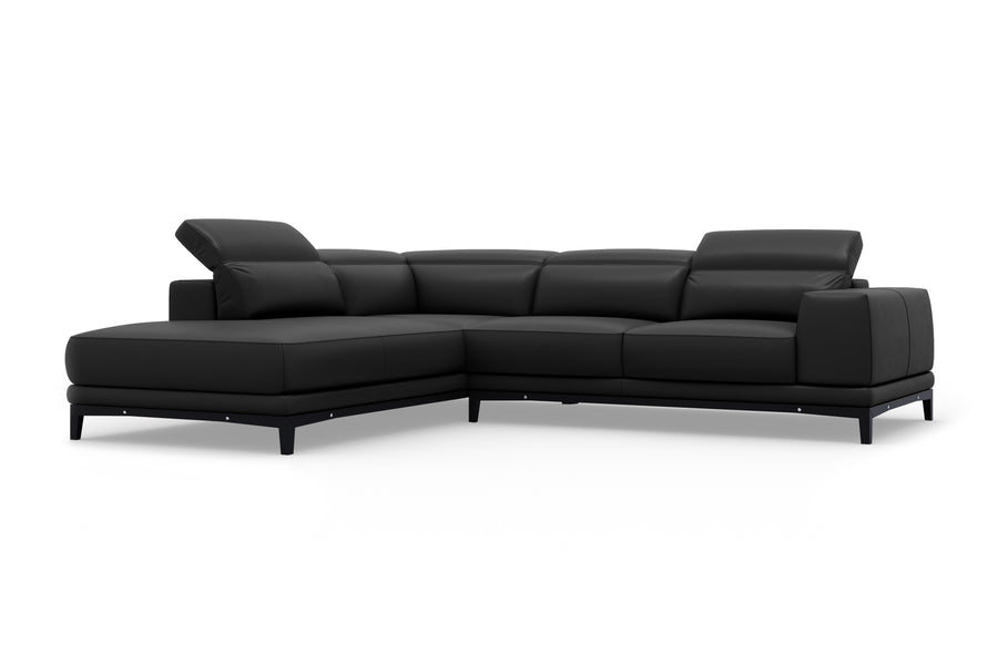 Valletta Leather Corner Sectional Lounge